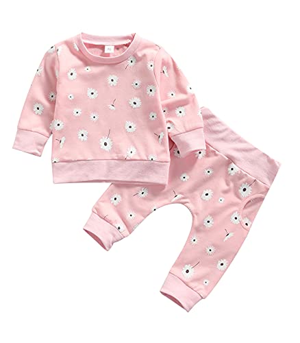 Image of Newborn Infant Baby Girl Clothes Set Sweatshirts Tops Pants Toddler Girl Outfits Gifts 3 6 9 12 18 24 Months