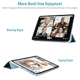 HGWALP Clear Case for iPad A16 11th Generation 11 Inch (2025),iPad 10th Generation 10.9" (2022),Stand Cover with Hard Translucent Back, Support Touch ID, Auto Wake/Sleep&Stylus Holder-(Apricot Flower) - Image 4