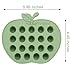 PandaEar 2 Pack Baby Breastmilk Popsicle Molds, Silicone Nibble Freezer Tray, Baby Fruit Food Feeder Teether Tray, 19 x 0.2 oz Baby Food Storage Container for Homemade Baby Food -Green&Tan