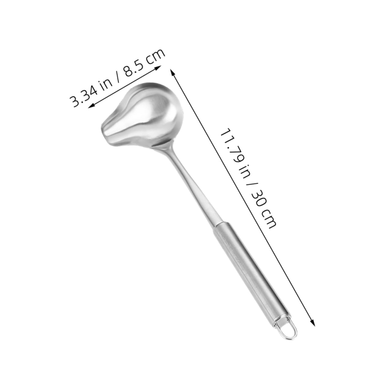 Luxshiny Stainless Steel Sauce Spoon with Long Handle Versatile Kitchen Ladle for Dispensing Gravies Seasonings and Liquid Condiments Dishwasher Safe Polished Design for Home and Restaurant