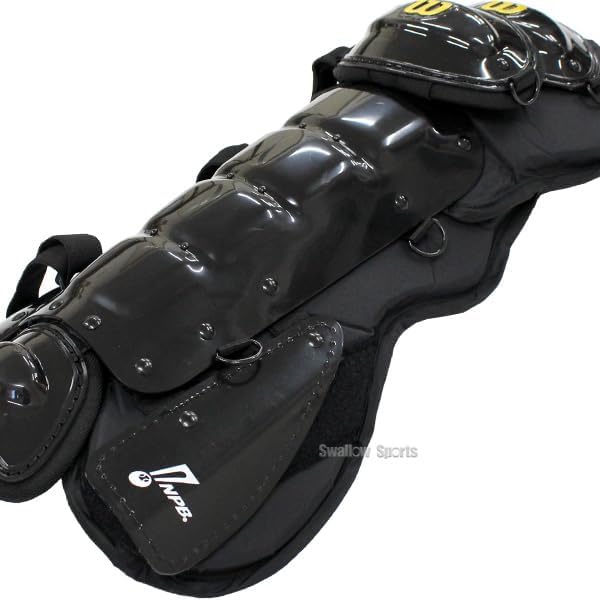 中古Wilson 硬式用 球審レガース（フットガード ブラック） WILLSON