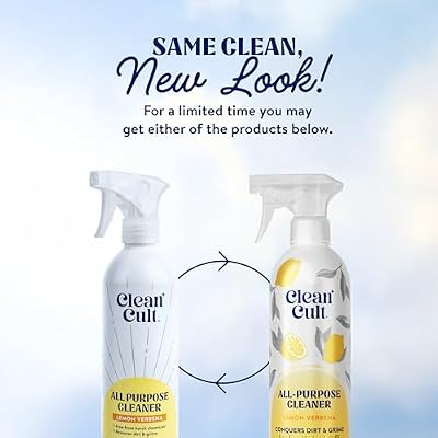 Cleancult - Lemon Verbena - All Purpose Cleaner - Refillable Aluminum Bottle - Cleaner Spray that Removes Dirty & Grime - 16 oz - 1 Pack