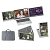 Monitor triple de 15.6 pulgadas para laptop, extensor de pantalla portátil USB-C 1080P con soporte ajustable para laptop de 11 a 16 pulgadas (Mac, Windows, Android)