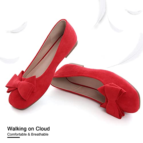Image of Dear Time Women's Flats Shoes Bowknot Dressy Ballets Loafers Wedding Business Casual Walking Shoes