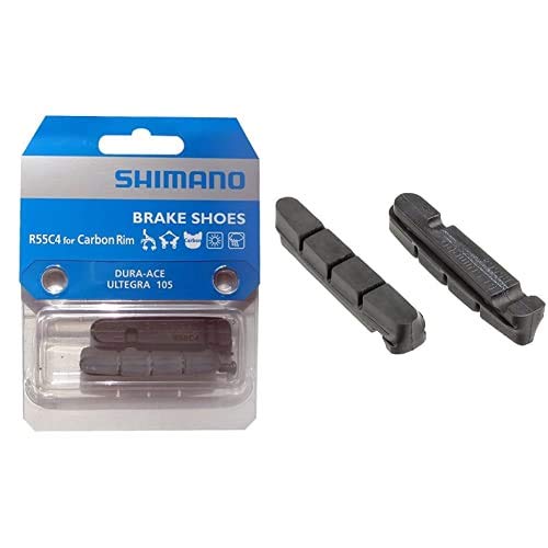 Shimano Pattini Freno R55C4 Tipo A Cartuccia E Bulloni Di Fissaggio Per Cerchi In Carbonio 2 Paia