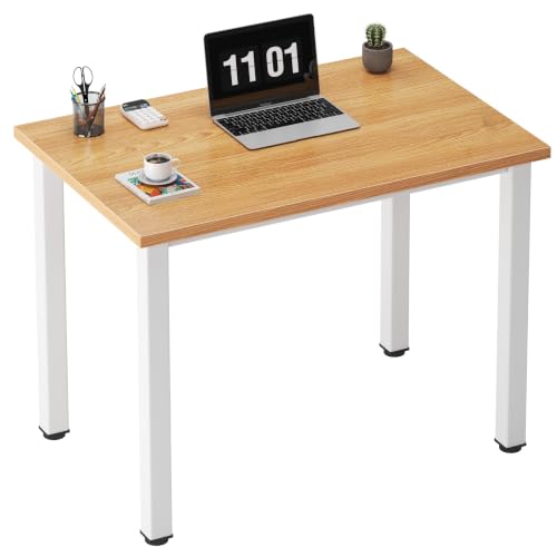 Need Small Computer Desk, 31.5 Inch Sturdy Writing Table, Narrow, Teak