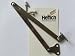 Produktbild Hettich Klappenhalter, Klappenscharnier, Ganzmetall vernickelt, 250 mm, 2 Stück, Artikelnr. 00394