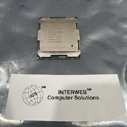 INTERWEB Replacement for Intel Core I7 I7-6850k Hexa-core (6 Core) 3.60 Ghz Processor Socket LGA 2011-v3 140W 15MB Cache SR2PC