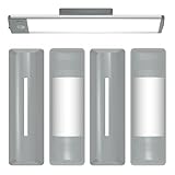 2PC Rotatable Under Cabinet Lights Bracket - Replacement Magnetic Strips with Adhesive Backing for Under Cabinet Lighting,Increase The Lighting Angle of Cabinet Lights, Kitchen Tools（NO Light）