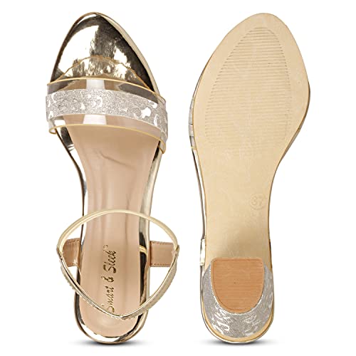 Image of Smart & Sleek Transparent Block Heels Sandals for Women & Girls-AB55