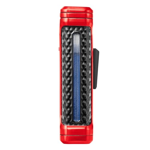 Encendedor Colibri Ascari Triple Jet Torch Metal Rojo Negro miniatura 6