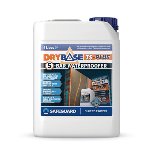 Image of Drybase TS-Plus 5-Bar Waterproofer (4L) - Additive for Tanking Slurry. Boosts Waterproofing to 5 Bar for Concrete & Masonry