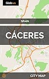  Cáceres, Spain - City Map [Idioma Inglés]