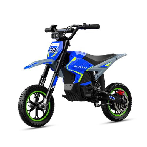 ECOLEAP K2 Kids Electric Dirt Bike, 36V 7.8Ah, 750W Peak,