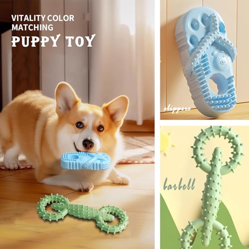 WASYPLSFOI Hundespielzeug Kauwurzel Kauknochen Zerrspielzeug Hundeball Spielzeug Kauspielzeug Unzerstörbar Hund Welpen Dog Spiel Toy Set für Hunde Geburtstag, Schuh & Zuglasche