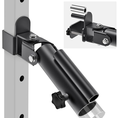 Kipika Accesorio de minas terrestres en T para rack de potencia de 2 x 2 pulgadas, plataforma de fila de barra en T resistente con giratorio, adecuada para barras de pesas estándar de 1 pulgada y