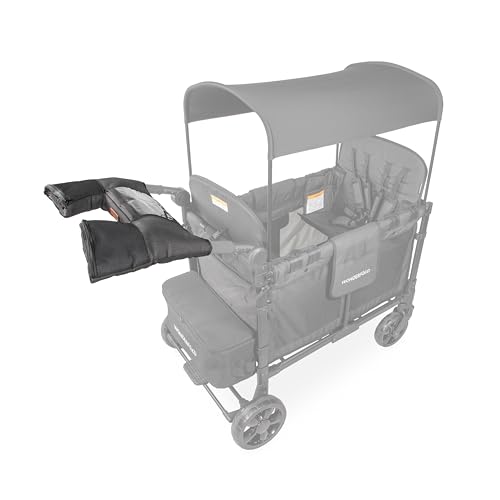 WONDERFOLD Kinderwagen Handwärmer, Wasserabweisende Fäustlinge, Warmes Kunstfellfutter, Touchscreen-Tasche, Taschen - Kinderwagen Zubehör, Handwärmer Kinderwagen, Buggy Zubehör kompatibel mit X4-Wagen