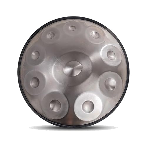 Handpan Drum en Re menor 10 notas 22 pulgadas acero miniatura 1
