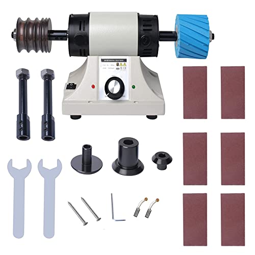 grinding and polishing machine - Leather Polishing Burnishing Machine, Leather Edge Grinding Kit Adjustable Rosewood Grinding Head Sander Buffing Motor for All Vegetable Tanned Leather 8000rpm 110V