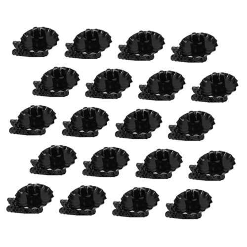 GARVALON 20 Pièces Clips Porte Bougies Métalliques Noir C-Type pour Décorations de Sapin de Noël Supports Bougies Table Vintage Accessoires Bougeoirs Chauffe-Plat