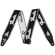 Elastic guitar strap takes the weight off your shoulders Classic Fender design Available in multiple colors The Package Dimensions of the Product is 1.5"H x 12"L x 2"W