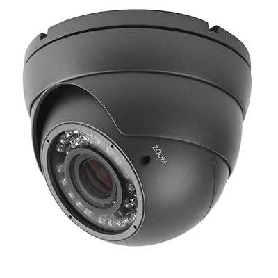 Analog CCTV Camera HD 1080P 4-in-1 (TVI/AHD/CVI/CVBS) Security Dome Camera Outdoor, 2.8mm-12mm Manual Focus/Zoom Varifocal Lens, Weatherproof Metal Housing 36 IR-LEDs Day & Night Monitoring (Grey)