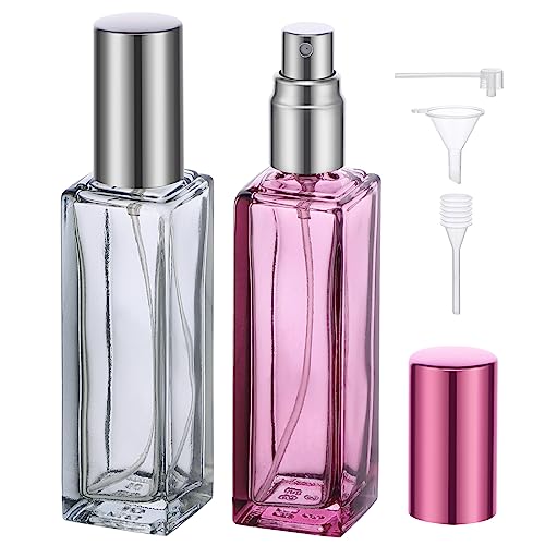 Segbeauty Atomizador Perfume Recargable, 2 Piezas Botella de Perfume Viaje 20ml, Portátil y Reutilizable, para Fiestas, Cita, Trabajo