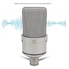 Luocute Studio Condenser Microphone, 26mm Diaphragm Professional Cardioid Mic with Shock Mount XLR Cable Windscreen for Podcasting Recording Streaming (Gold) #4