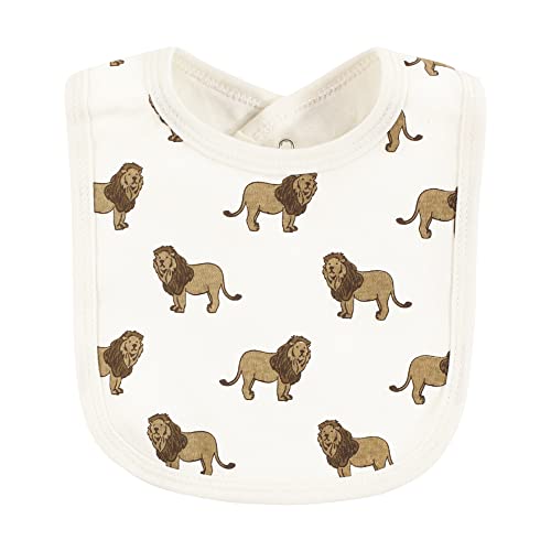 Image of Touched by Nature Unisex Baby Organic Cotton Bibs, Classic Safari Animals, One Size