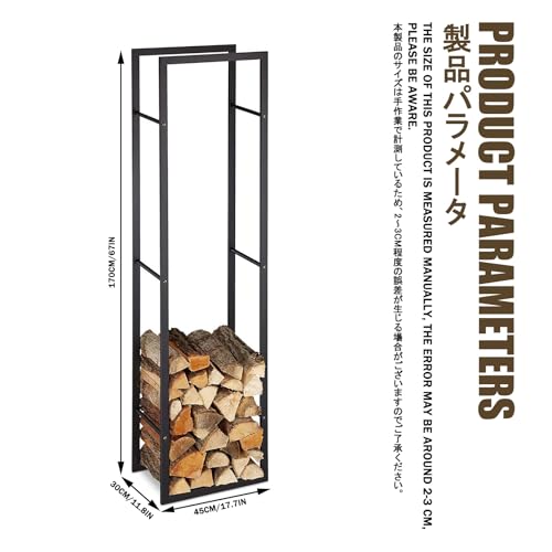 Support de rangement pour bûches en métal robuste intérieur extérieur