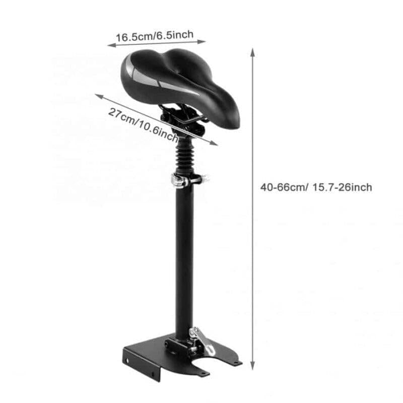 Asiento para Xiaomi M365 ajustable con suspension doble acolchado negro 2