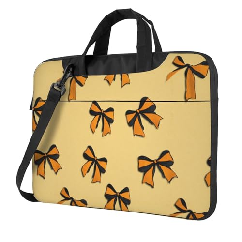 Housse ordinateur 15.6 rembourrée anti-choc nœuds orange