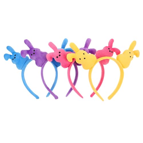 Diadema de conejito de felpa suave PACKOVE con acabado delicado y estable
