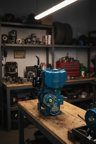 Image of SUPER BHARAT 6.5 HP Single Cylinder High Speed Water Cooled Diesel Engine 6.5 HP 4.8 kW 1500 RPM 1 Cylinder Bore X Stroke (mm) 85X110 Cubic Cap. (cc /cyl.) 624 fuel consumption at full load 246(g /Kwh)