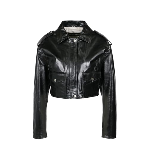 Preisvergleich Produktbild Freaky Nation Damen Glazed-FN Lederjacke, Black, S
