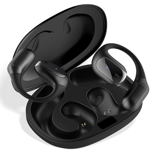 ✅【Impermeabili IPX4 · Vestibilità Comoda e Sicura】Realizzati in silicone ultra morbido e dotati di design ad archetto auricolare, questi auricolari sportivi impermeabili rimangono saldamente in posizione anche durante attività intense. Il grado di protezione IPX4 li rende resistenti al sudore e alla pioggia, perfetti come auricolari per fitness, auricolari da jogging o auricolari a conduzione ossea Bluetooth.