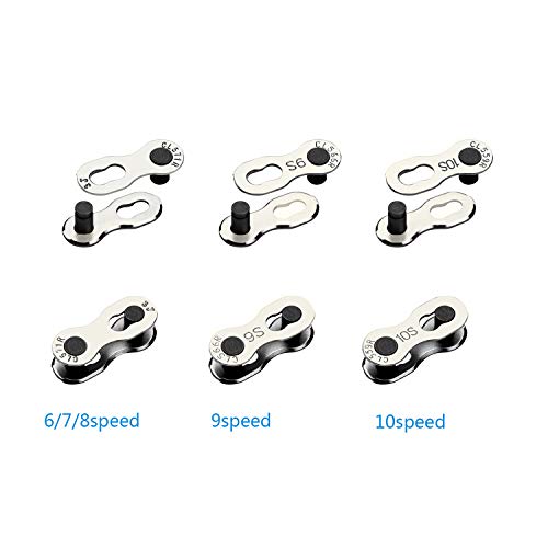 Multi-Function Bike Bicycle Cycling Mechanic Repair Kit - Chain Breaker And Chain Checker Include 6 Pairs Bicycle Missing Link For 6, 7, 8, 9, 10 Speed Chain, Reusable #TOP5