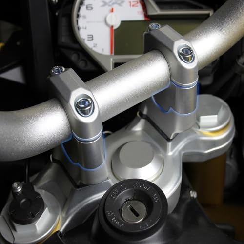 Elevador de manillar para BMW S1000XR 2020-2023 en color negro adaptador de extension de barra 4