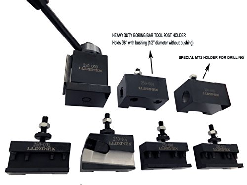 LLDSIMEX 7PCs Set 0XA Wedge Type Quick Change Tool Post Set For Mini Lathe up to 9" OXA TOOL POST by LLDSIMEX - Image 2