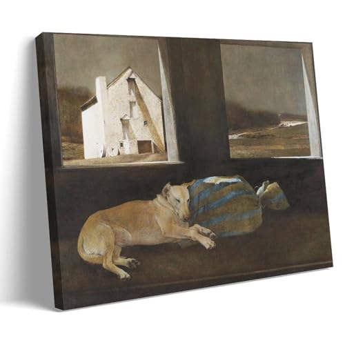 Poster Andrew Wyeth Night Sleeper en toile 50x75 cm pour décoration murale de salon