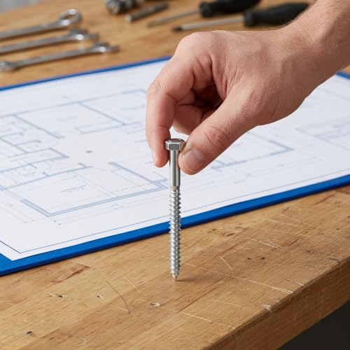 Pernos estructurales de acero inoxidable para madera con cabeza hexagonal 5