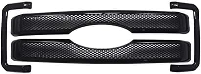NINTE Grille Covers for 2011-2016 Ford F-250 F-350 F-450 Super Duty - ABS Painted Black Front Bumper Hood Grill Cover - 4pcs