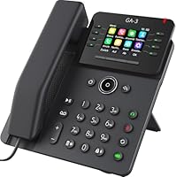 GEQUDIO GA-3 Telefon mit Anrufbeantworter - Schnurgebundenes Festnetztelefon Freisprechfunktion & Farbdisplay - Deutsche Anleitung für Router TAE oder FON Anschluss [Deutsche Version]