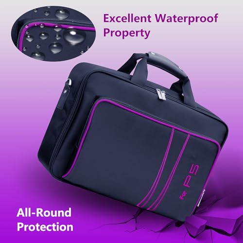 omarando Bolsa de transporte para consola de jogos, compatível com a PS5 ou PS5 Slim, bolsa de trans