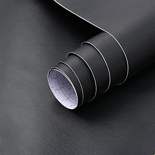 Comparativas de Paneles sandwich favoritos de las personas. 15 Arthome 43.5x305CM Papel Pintado Negro Autoadhesivo, Vinilo de PVC Brillante, a Prueba de Aceite, Papel Pintado Negro, Papel de Vinilo Negro para Muebles, Encimera, Cocina,...