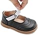 DADAWEN Girl's Classic Mary Jane School Uniform Shoes Flat Dress Shoes Black US Size 11 M Little Kid