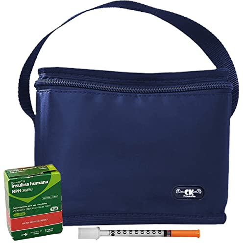 Bolsa Térmica Masculina Pequena para Marmita Azul Marinho