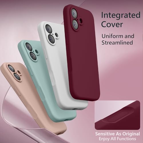 FireNova Magnetic for iPhone 17 Case, Compatible with MagSafe, [Integrated Silicone Camera Control Button] [Camera Protection] Anti-Scratch Microfiber Lining Phone Case, 6.3", Plum by FireNova - Image 4