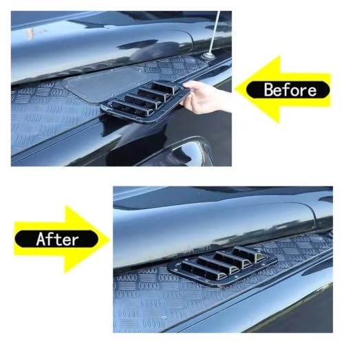 Moldura de salida de aire de capó para Land Rover Defender, ideal para rutas de aventura exterior 3