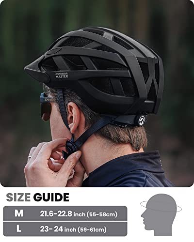 Outdoormaster Mips Adult Recreational Cycling Helmet - Carbon Black,L #TOP5